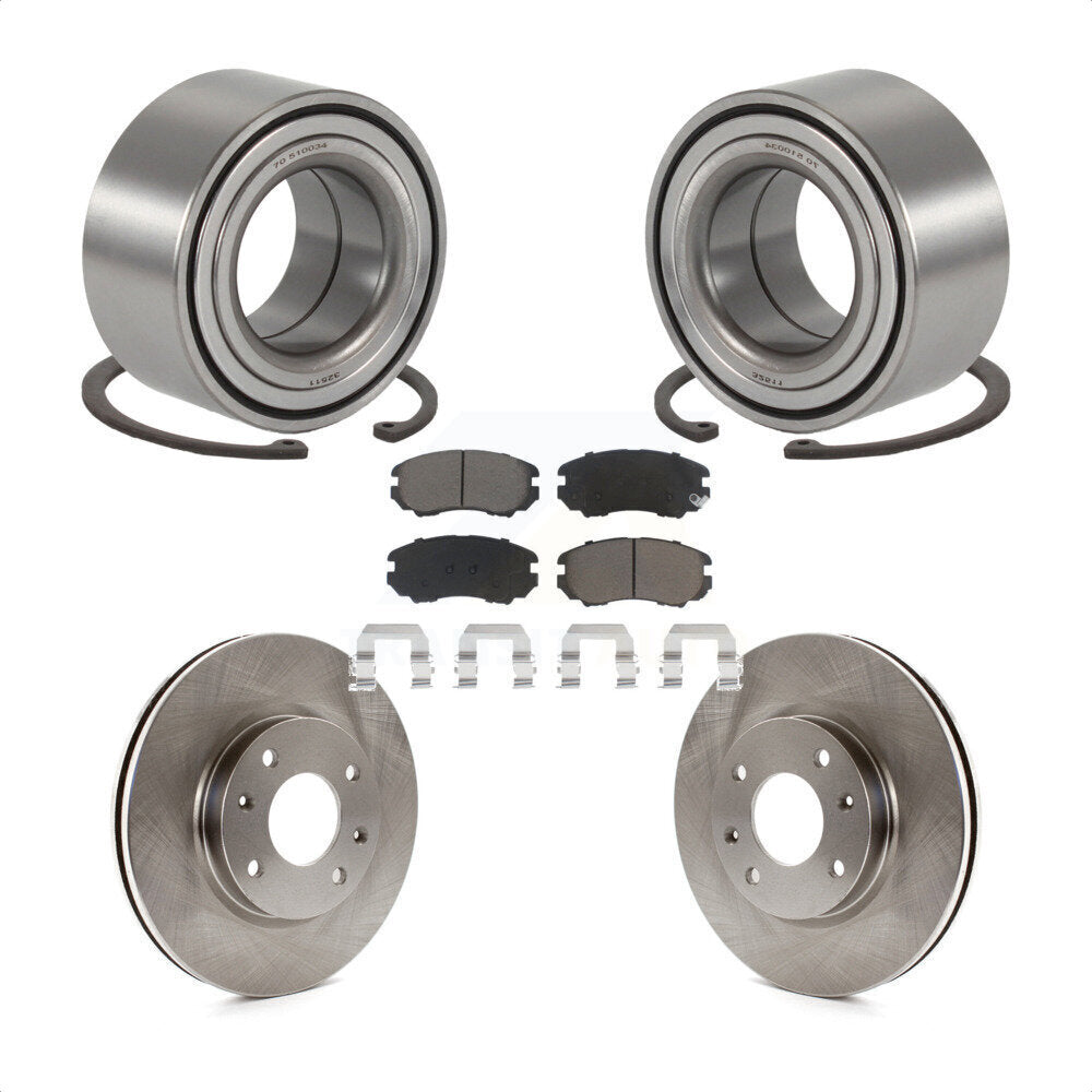 Kit de Rotor et de plaquettes de frein, roulement de roue avant, pour Hyundai Sonata Kia Optima Magenti