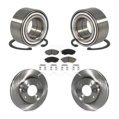Kit de rotors de frein à disque et de plaquettes en céramique, roulement de roue avant, pour Hyundai Elantra