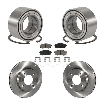 Kit de rotors de frein à disque et de plaquettes en céramique, roulement de roue avant, pour Hyundai Sonata