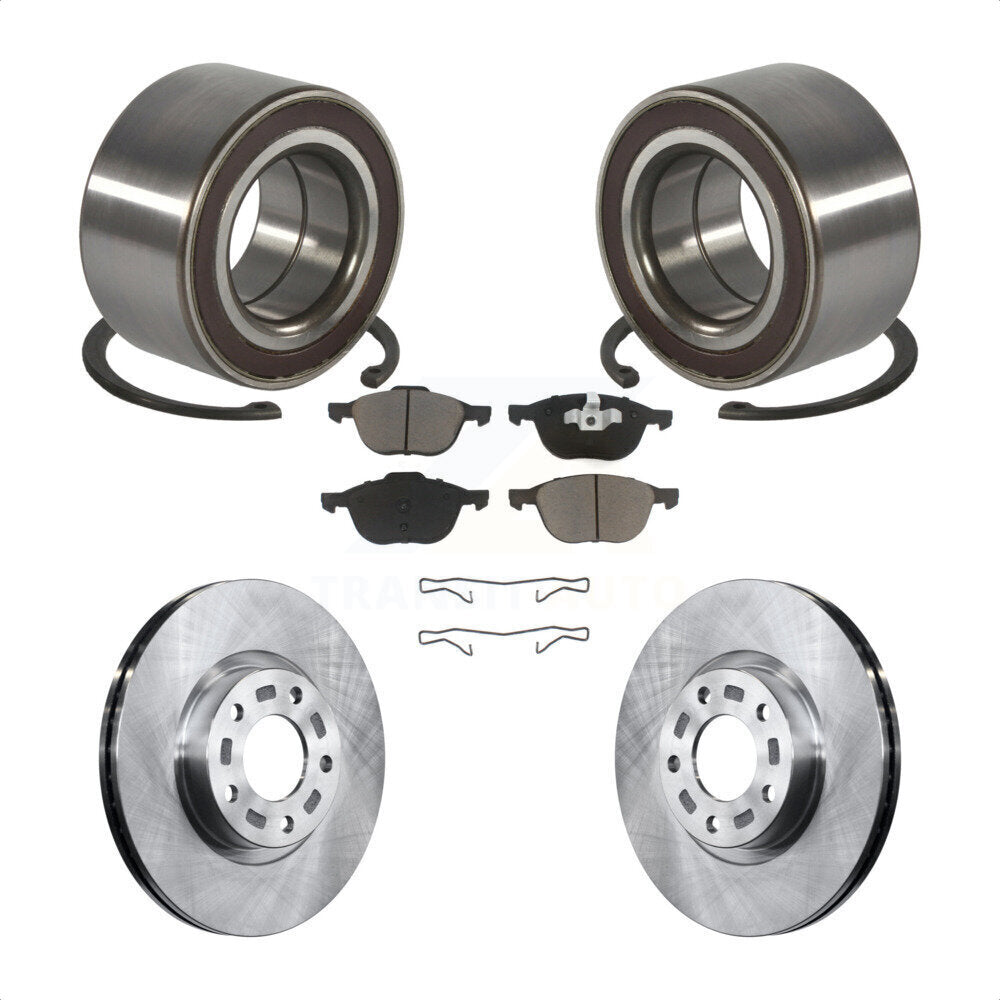 Kit de rotors de frein à disque et de plaquettes en céramique, roulement de roue avant, pour Mazda 3 5 Sport