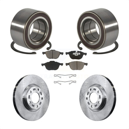 Kit de rotors de frein à disque et de plaquettes en céramique, roulement de roue avant, pour Mazda 3 5 Sport