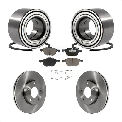 Kit de rotors de frein à disque et de plaquettes en céramique, roulement de roue avant, pour Mazda 3