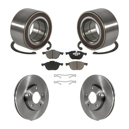 Kit de rotors de frein à disque et de plaquettes en céramique, roulement de roue avant, pour Mazda 3 Sport