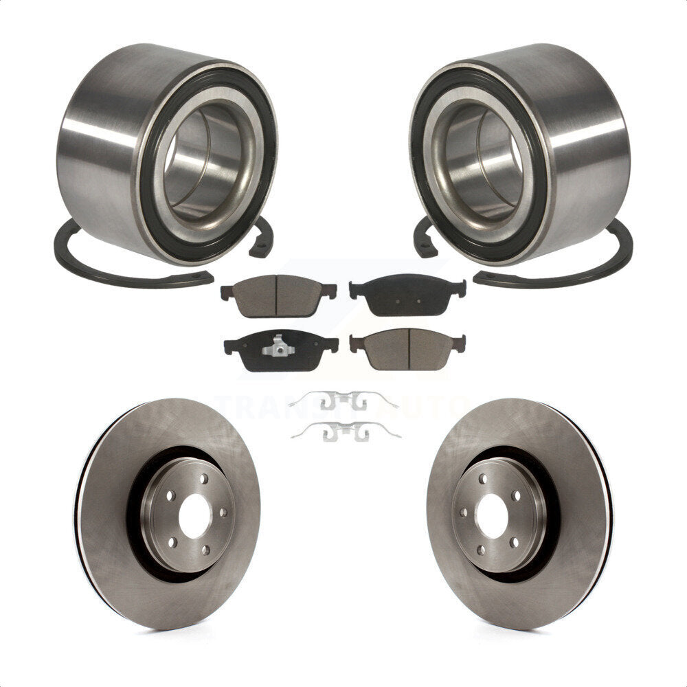 Kit de rotors et plaquettes de frein à disque, roulement de roue avant, pour Ford Focus Lincoln MKC
