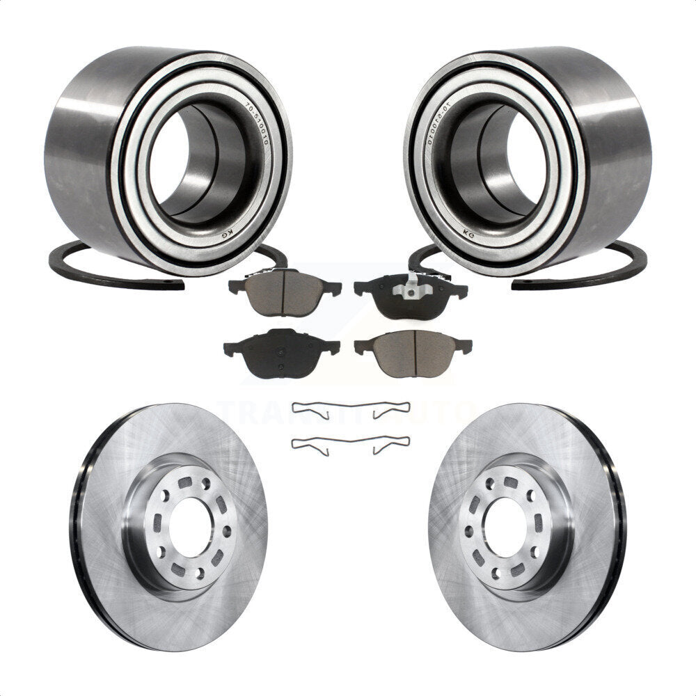 Kit de plaquettes de Rotor de frein à disque, roulement de roue avant, pour Mazda 3 2005, 2,3 l, sans AB