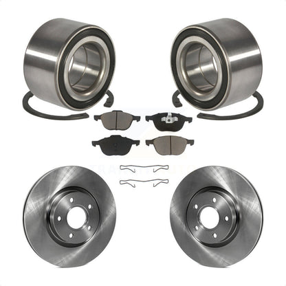 Kit de rotors de frein à disque et de plaquettes en céramique, roulement de roue avant, pour Ford Escape c-ma