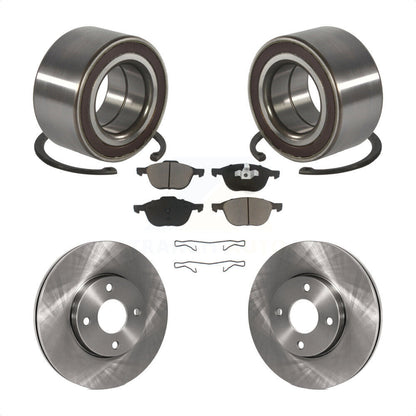 Kit de rotors et plaquettes de frein à disque de roulement de roue avant pour Ford Focus 2005-2007