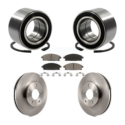 Kit de rotors et plaquettes de frein à disque de roulement de roue avant pour Nissan X-Trail 2005-2006