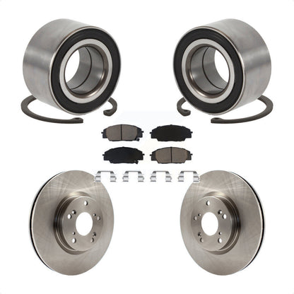 Kit de Rotors et plaquettes de frein à disque, roulement de roue avant, pour Honda Civic Acura CSX