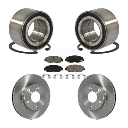 Kit de rotors de frein à disque et de plaquettes en céramique, roulement de roue avant, pour Honda Civic