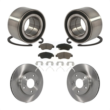 Kit de rotors de frein à disque et de plaquettes en céramique, roulement de roue avant, pour Honda Civic