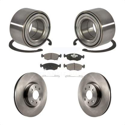 Kit de rotors de frein à disque et de plaquettes en céramique, roulement de roue avant, pour Fiat 500