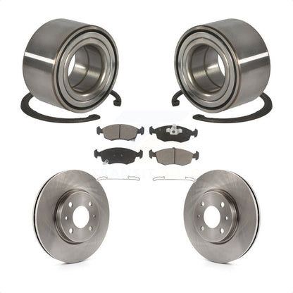Kit de rotors de frein à disque et de plaquettes en céramique, roulement de roue avant, pour Fiat 500