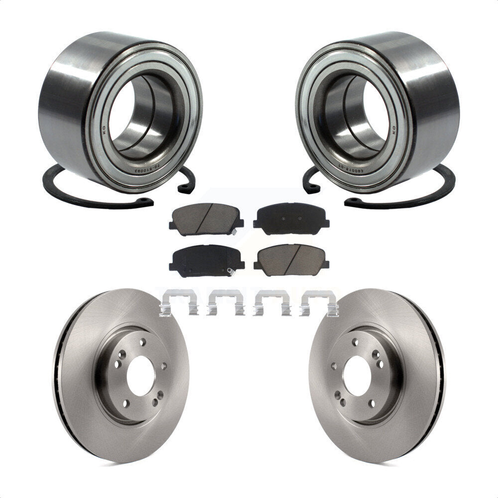 Kit de plaquettes de Rotor de frein, roulement de roue avant, pour Hyundai Veloster Turbocharge 13-15