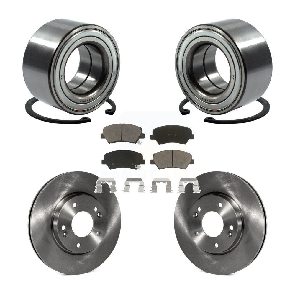 Kit de plaquettes de Rotor de frein, roulement de roue avant, pour Hyundai Elantra GT Kia Forte Forte