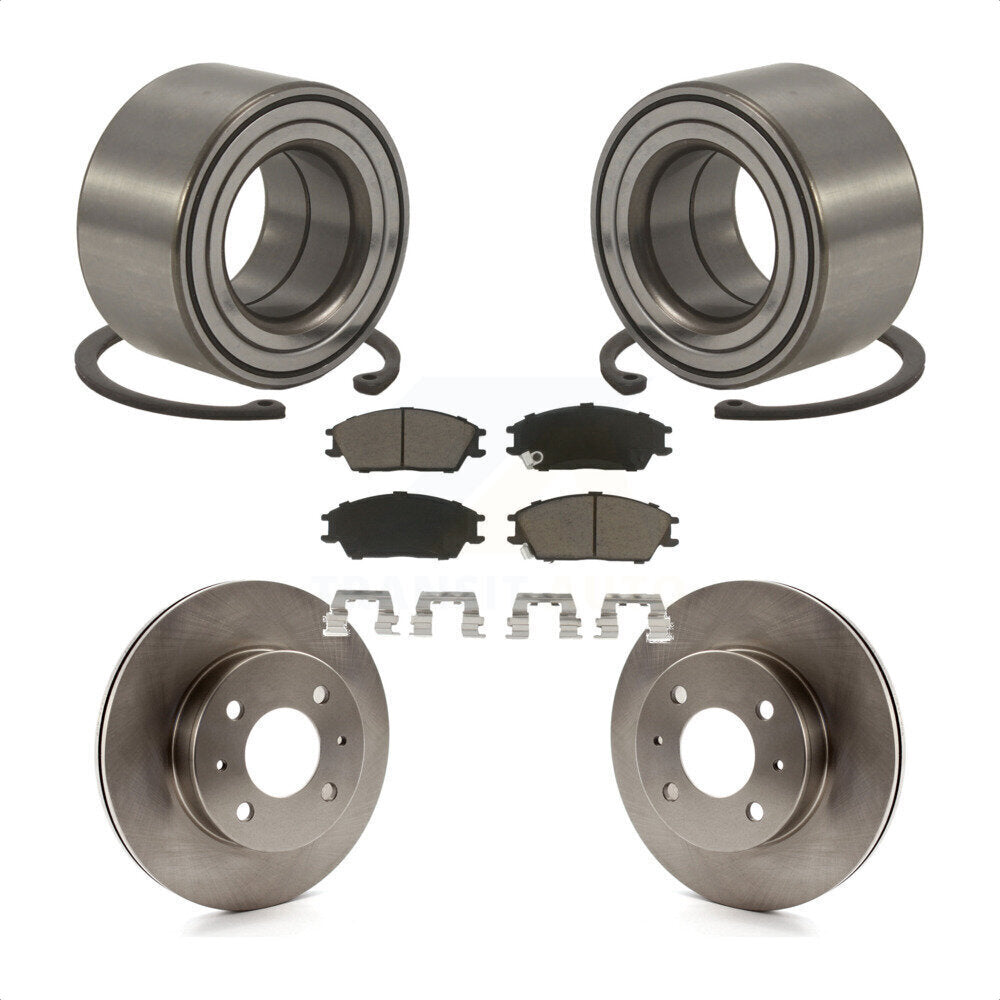 Kit de rotors et plaquettes de frein à disque de roulement de roue avant pour Hyundai Accent 2000-2005