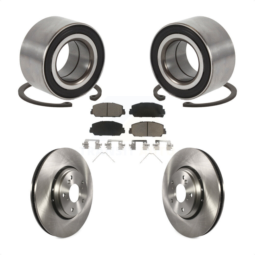 Kit de rotors et plaquettes de frein à disque, roulement de roue avant, pour Honda Civic Acura ILX