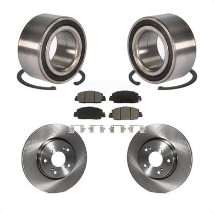 Kit de rotors de frein à disque et de plaquettes en céramique, roulement de roue avant, pour Honda Accord