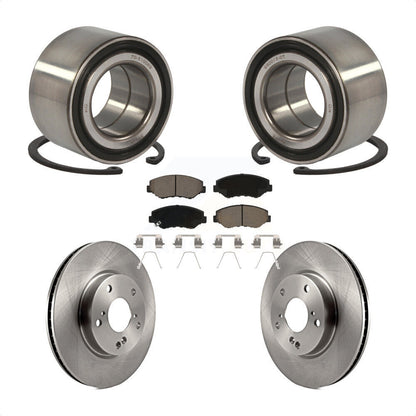 Kit de rotors de frein à disque et de plaquettes en céramique, roulement de roue avant, pour Honda Civic