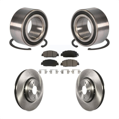 Kit de rotors de frein à disque et de plaquettes en céramique, roulement de roue avant, pour Honda Accord