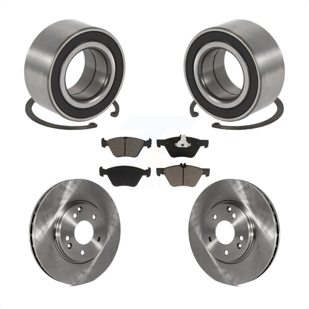 Kit de Rotor de frein à disque et de plaquettes en céramique, roulement de roue avant, pour Mercedes-Benz E32