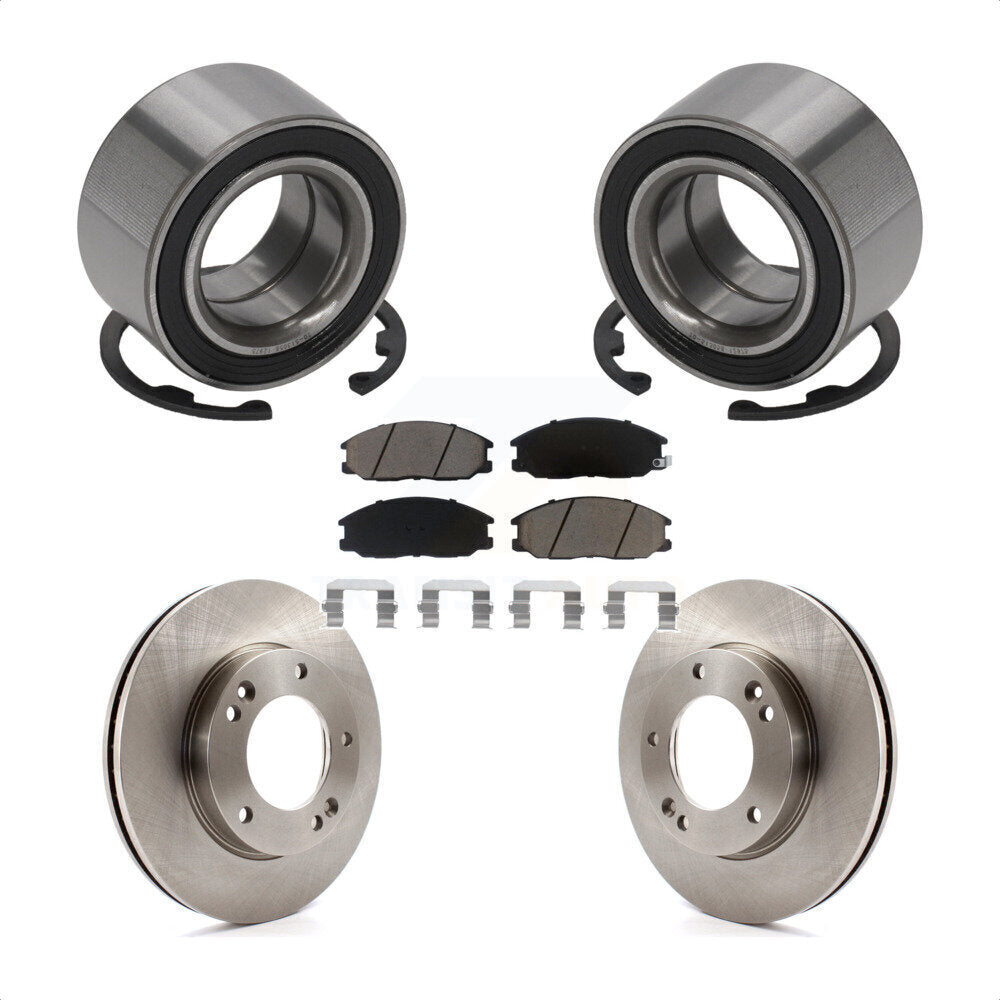 Kit de rotors et plaquettes de frein à disque de roulement de roue avant pour Kia Sorento 2007 – 2009