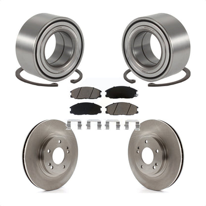 Kit de rotors de frein à disque et de plaquettes en céramique, roulement de roue avant, pour Hyundai Santa Fe