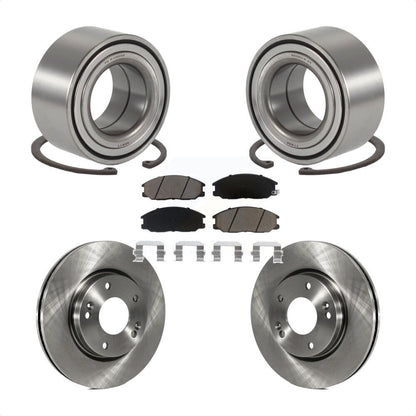 Kit de rotors de frein à disque et de plaquettes en céramique, roulement de roue avant, pour Hyundai Santa Fe