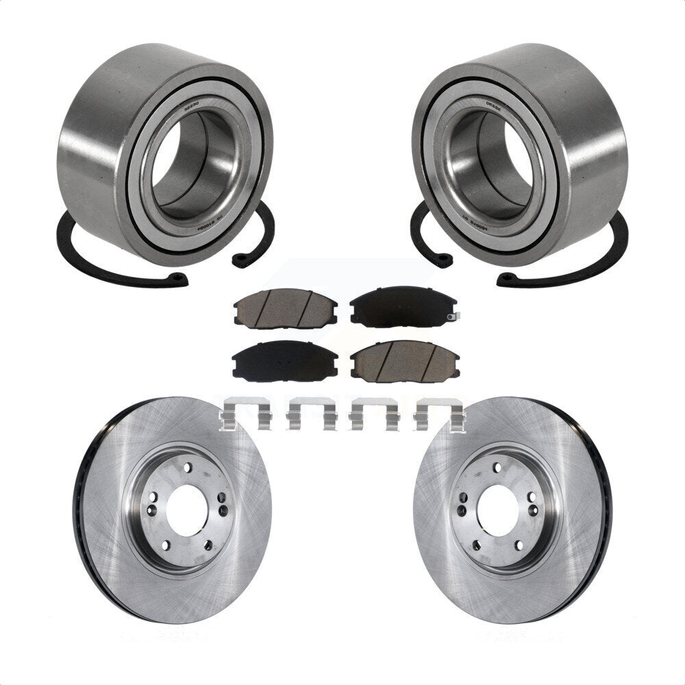 Kit de rotors et plaquettes de frein à disque de roulement de roue avant pour Kia Amanti 2004-2006