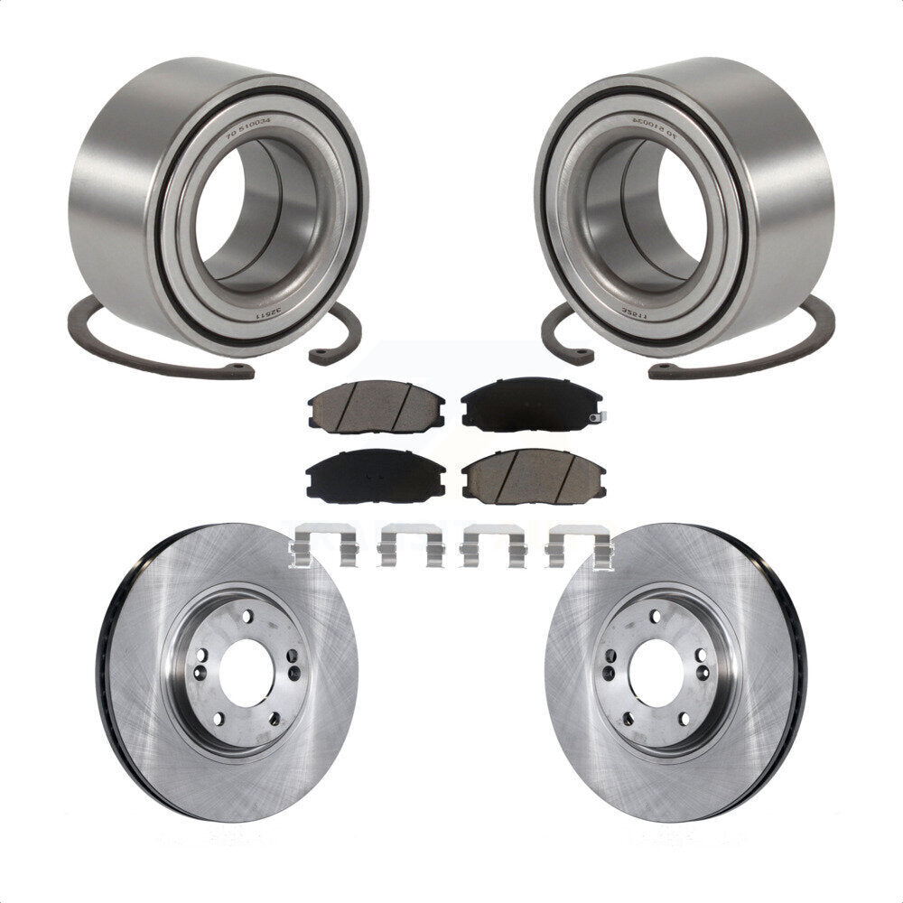 Kit de rotors de frein à disque et de plaquettes en céramique, roulement de roue avant, pour Hyundai XG350