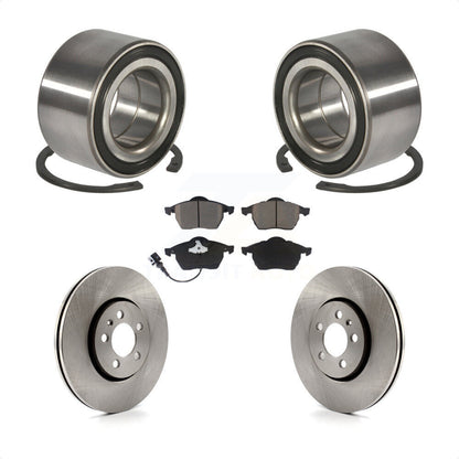 Kit de Rotor et plaquettes de frein à disque, roulement de roue avant, pour Volkswagen Jetta Golf Beetl