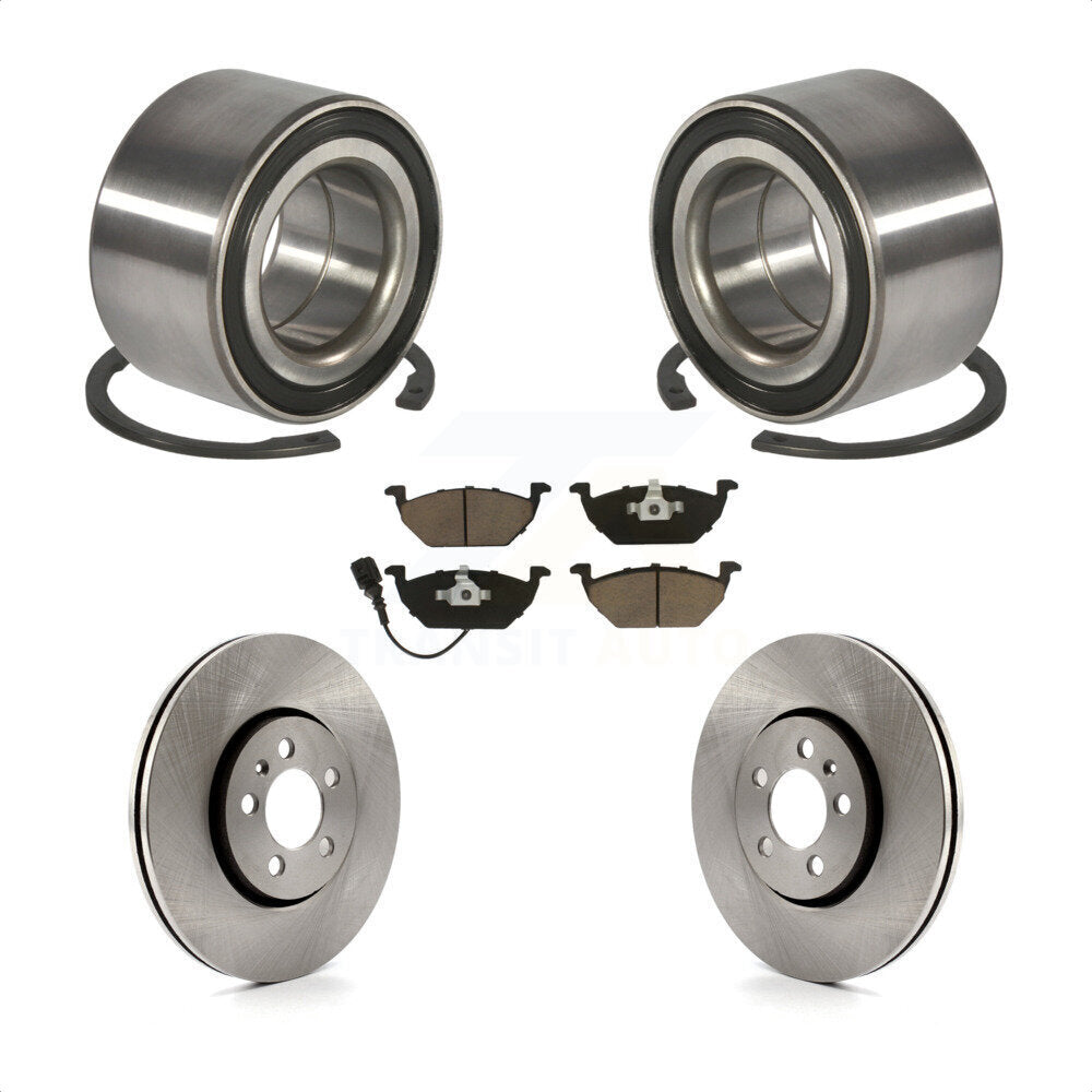 Kit de plaquettes de Rotor de frein à disque, roulement de roue avant, pour Volkswagen Golf 2000 2001 2.0