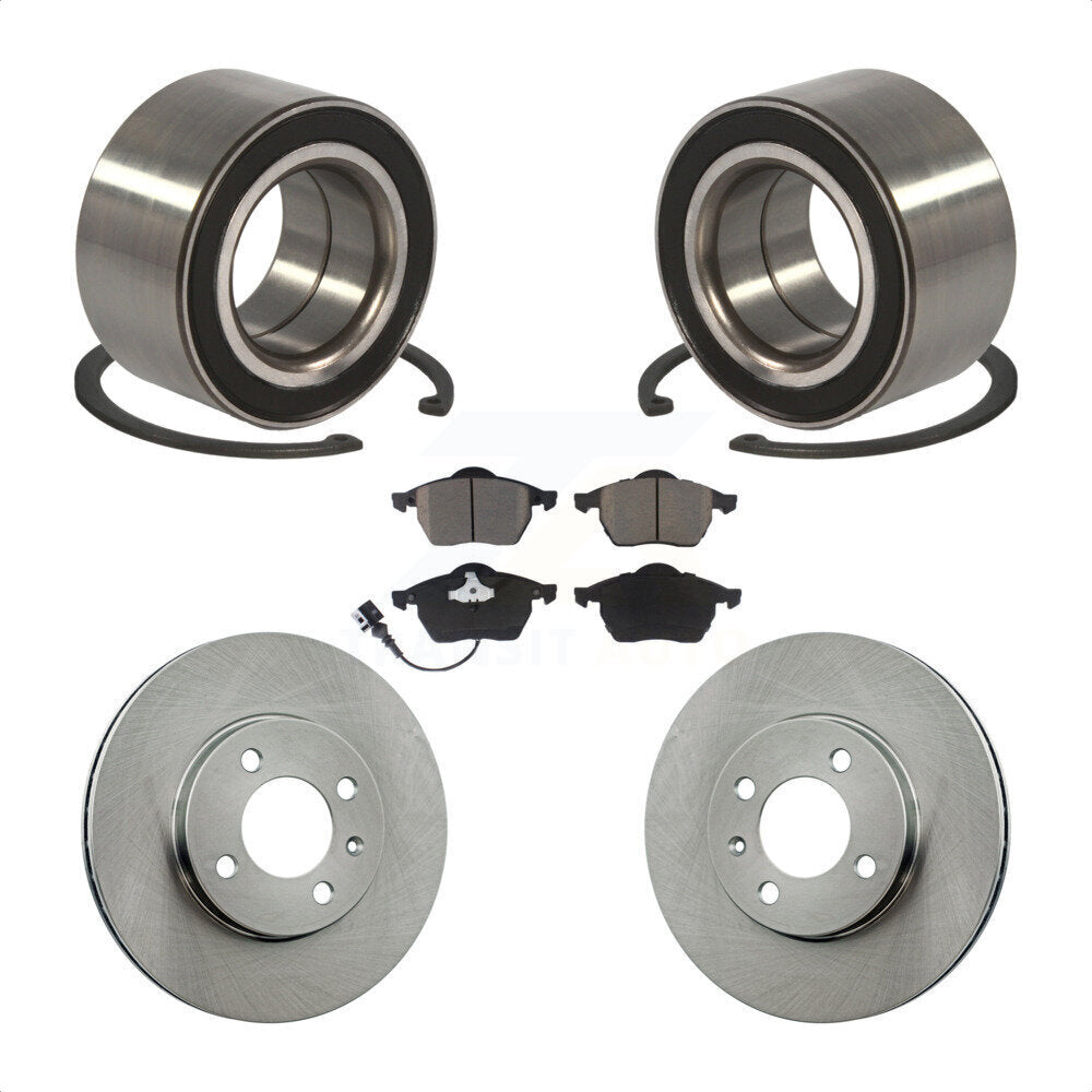 Kit de plaquettes de Rotor de frein à disque, roulement de roue avant, pour Volkswagen Jetta 2.8 1996 – 1998