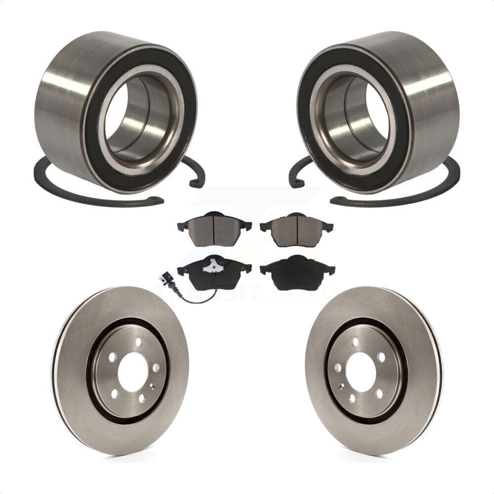 Kit de rotor et de plaquettes de frein à disque, roulement de roue avant, pour Volkswagen Passat 2.8 1996