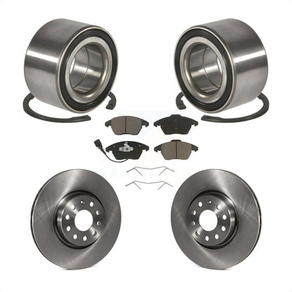 Kit de rotors et plaquettes de frein à disque de roulement de roue avant pour Volkswagen Jetta GTI