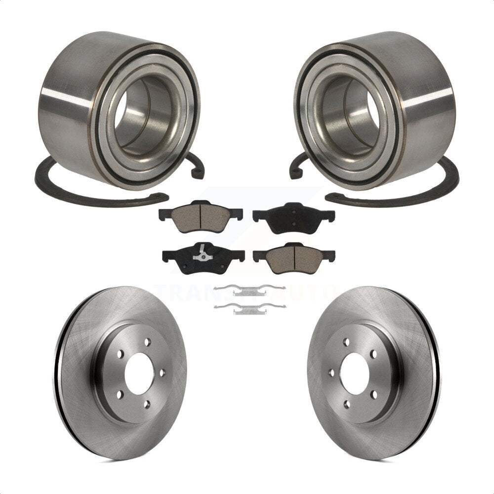 Kit de Rotor et de plaquettes de frein à disque, roulement de roue avant, pour Ford Escape Mercury Marine