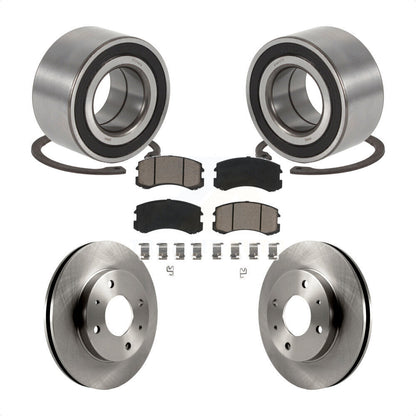 Kit de rotors de frein à disque et de plaquettes en céramique, roulement de roue avant, pour Mitsubishi Lance