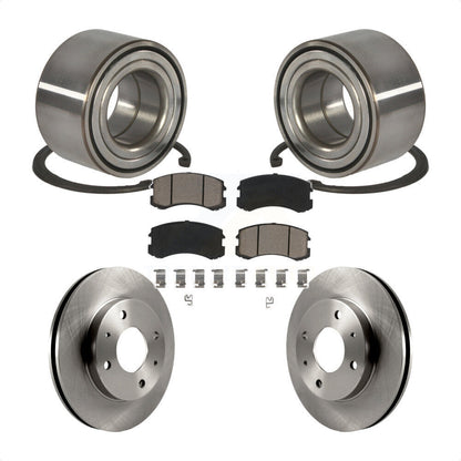 Kit de rotors de frein à disque et de plaquettes en céramique, roulement de roue avant, pour Mitsubishi Lance