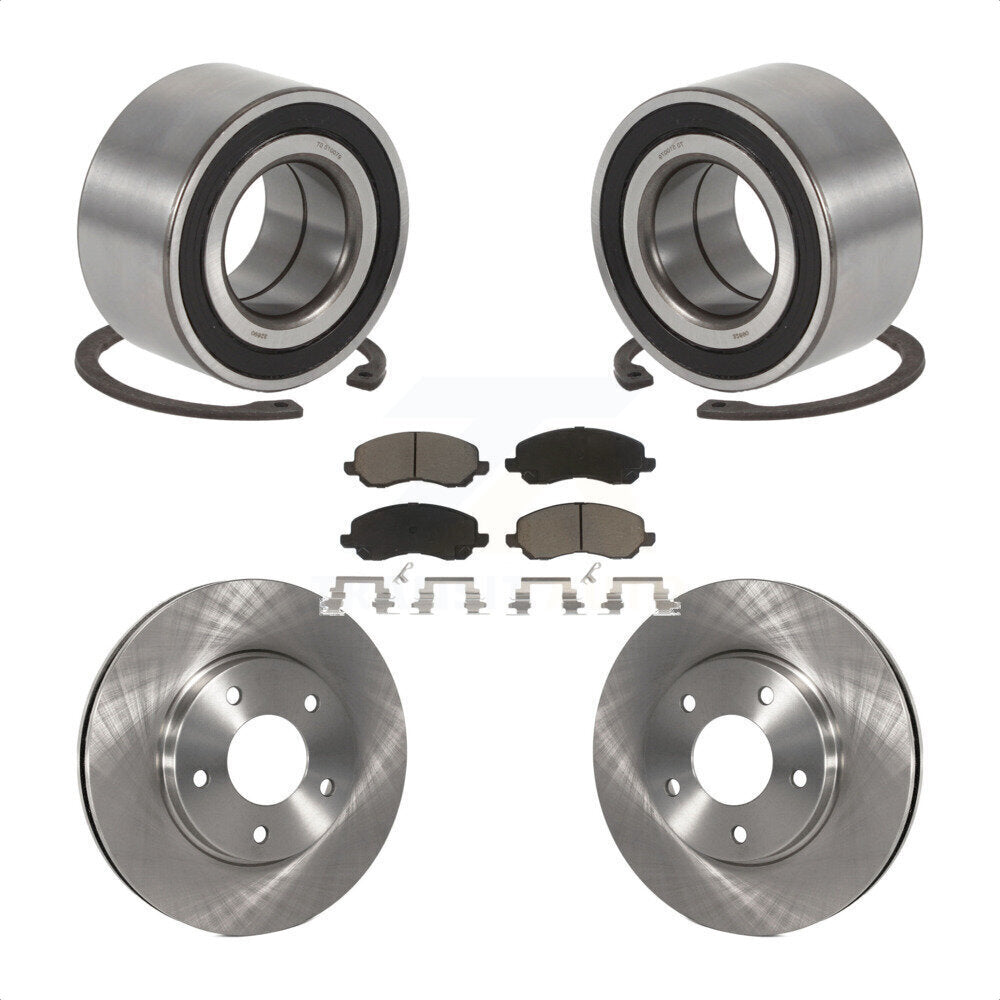 Kit de Rotor et de plaquettes de frein à disque, roulement de roue avant, pour Mitsubishi Lancer Outlande