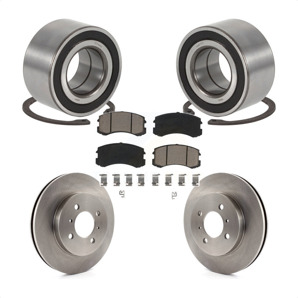 Kit de rotors et plaquettes de frein à disque de roulement de roue avant pour Mitsubishi Lancer S 2006