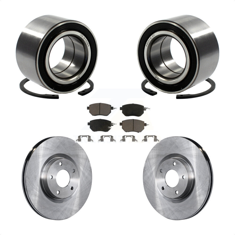 Kit de rotors et plaquettes de frein à disque de roulement de roue avant pour Nissan Altima Maxima