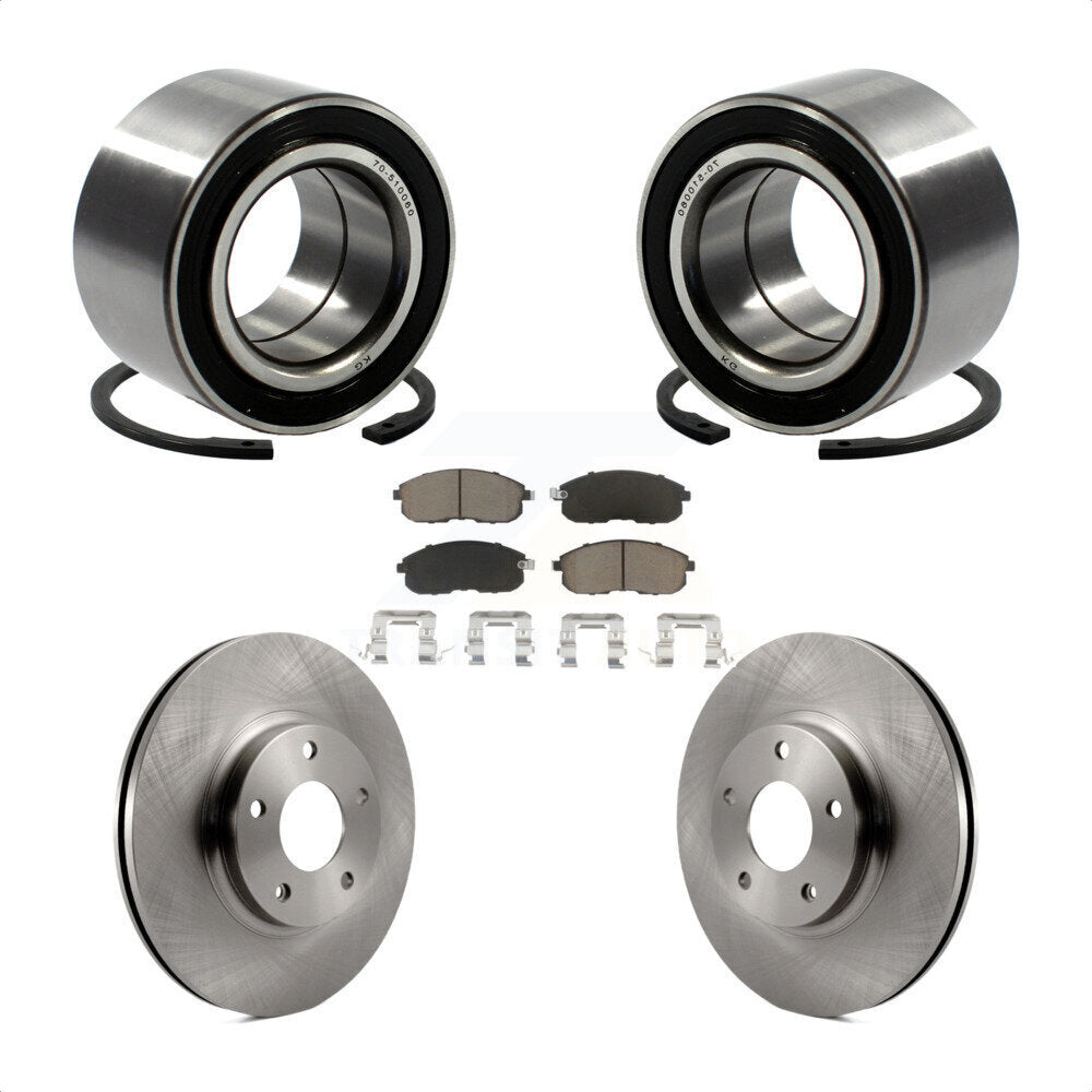 Kit de Rotor et plaquettes de frein de roulement de roue avant, pour Nissan Altima Maxima INFINITI I3