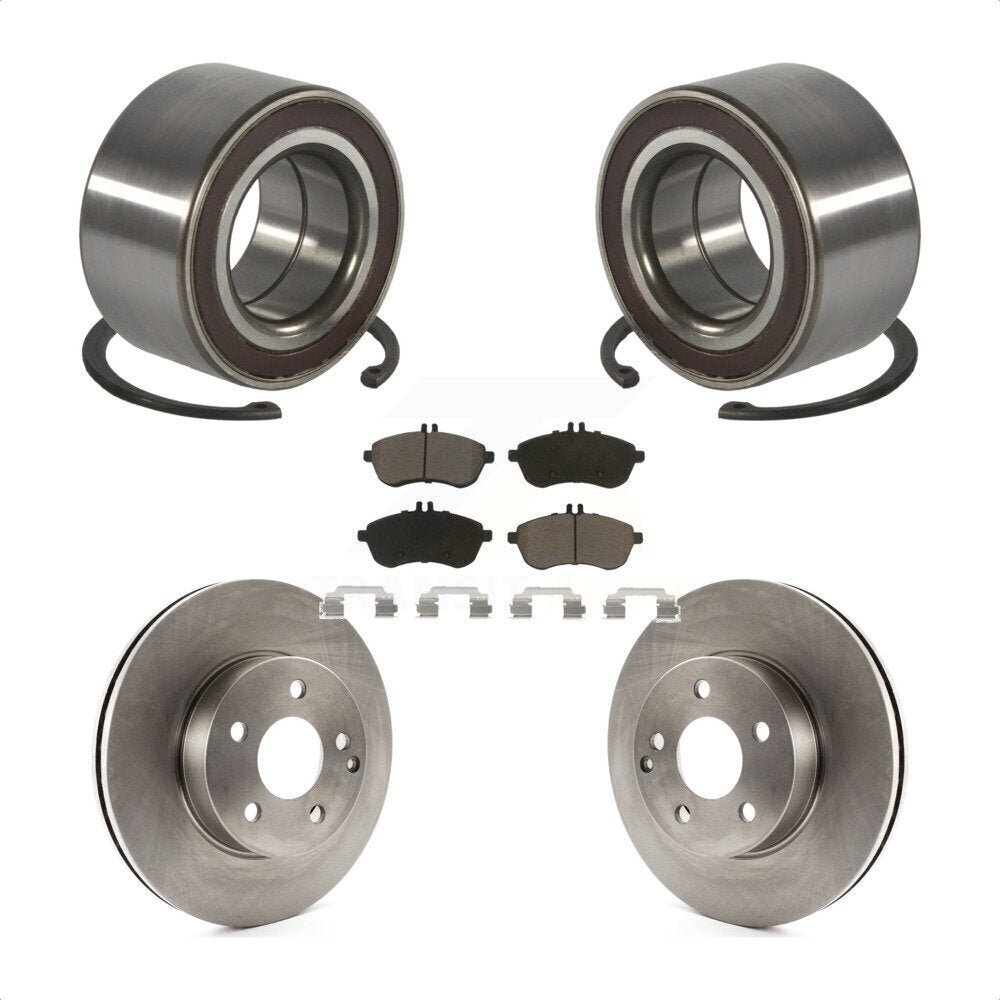 Kit de Rotor de frein à disque et de plaquettes en céramique, roulement de roue avant, pour Mercedes-Benz C30