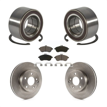 Kit de Rotor de frein à disque et de plaquettes en céramique, roulement de roue avant, pour Mercedes-Benz C30