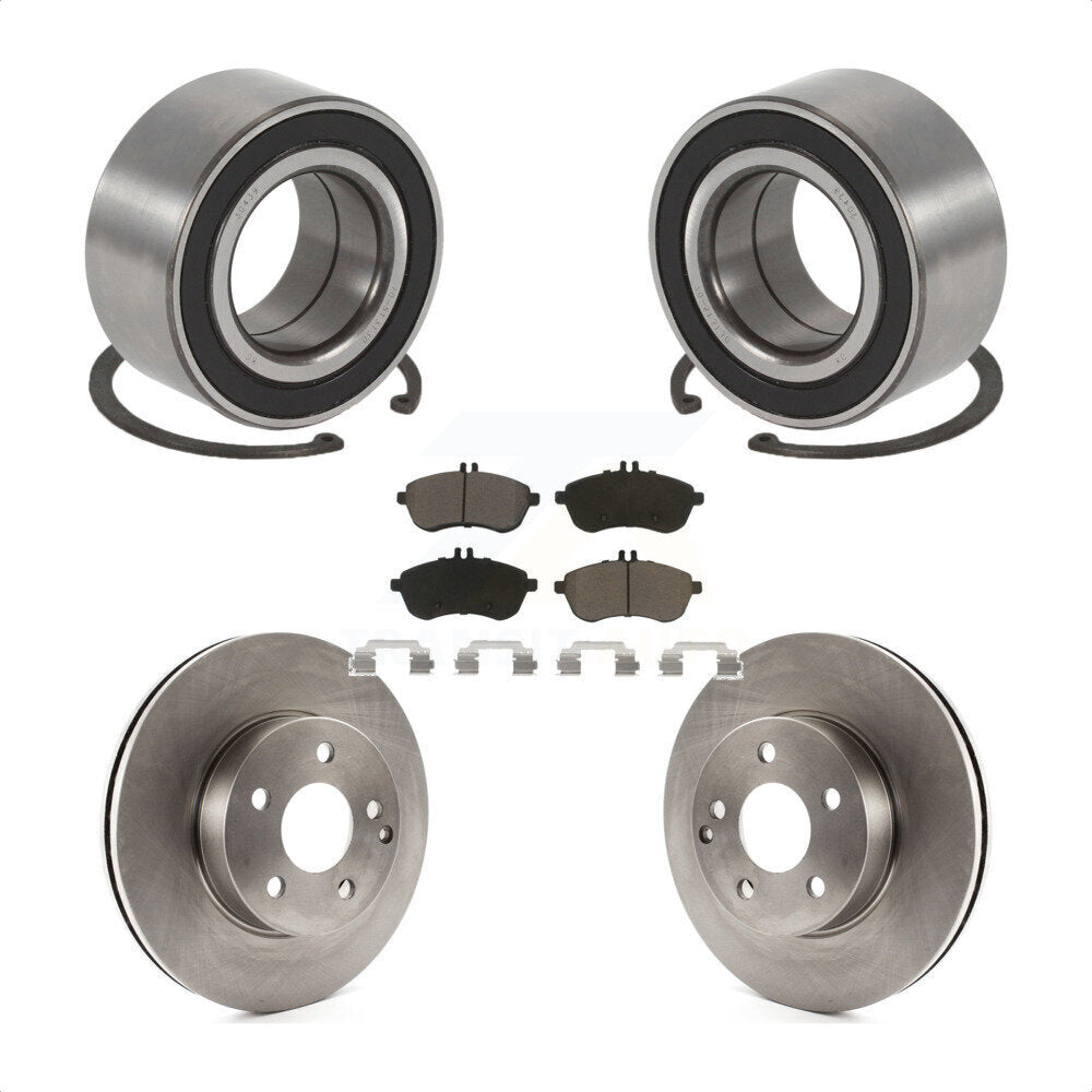 Kit de rotors et plaquettes de frein à disque de roulement de roue avant pour Mercedes-Benz C250 AWD