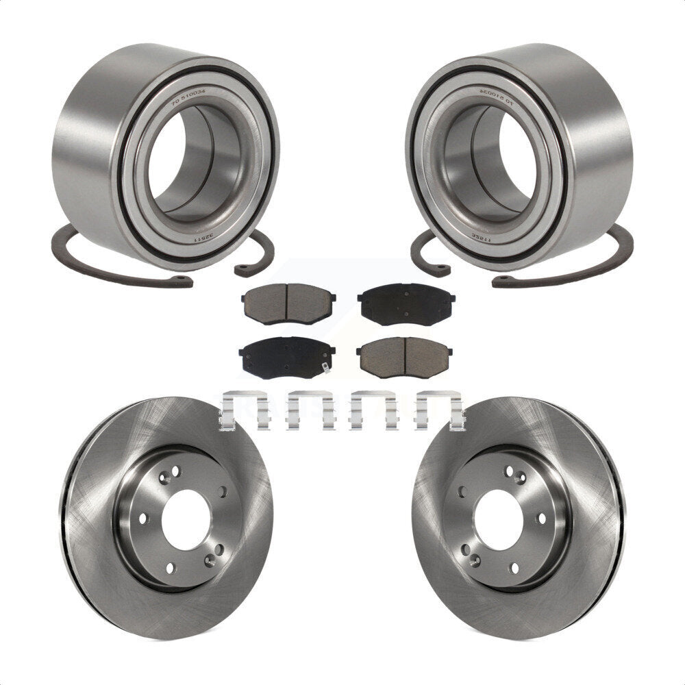 Kit de plaquettes de Rotor de frein à disque, roulement de roue avant, pour Hyundai Tucson Kia Sportage FW
