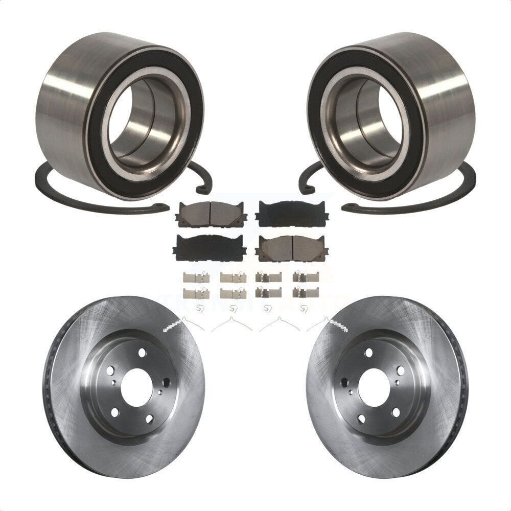 Kit de plaquettes de Rotor de frein à disque, roulement de roue avant, pour Toyota Camry Lexus ES350 Avalo