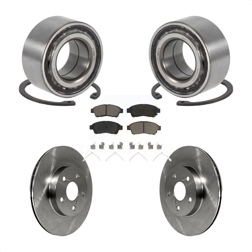 Kit de rotors et plaquettes de frein à disque de roulement de roue avant pour Toyota RAV4 1996-2000