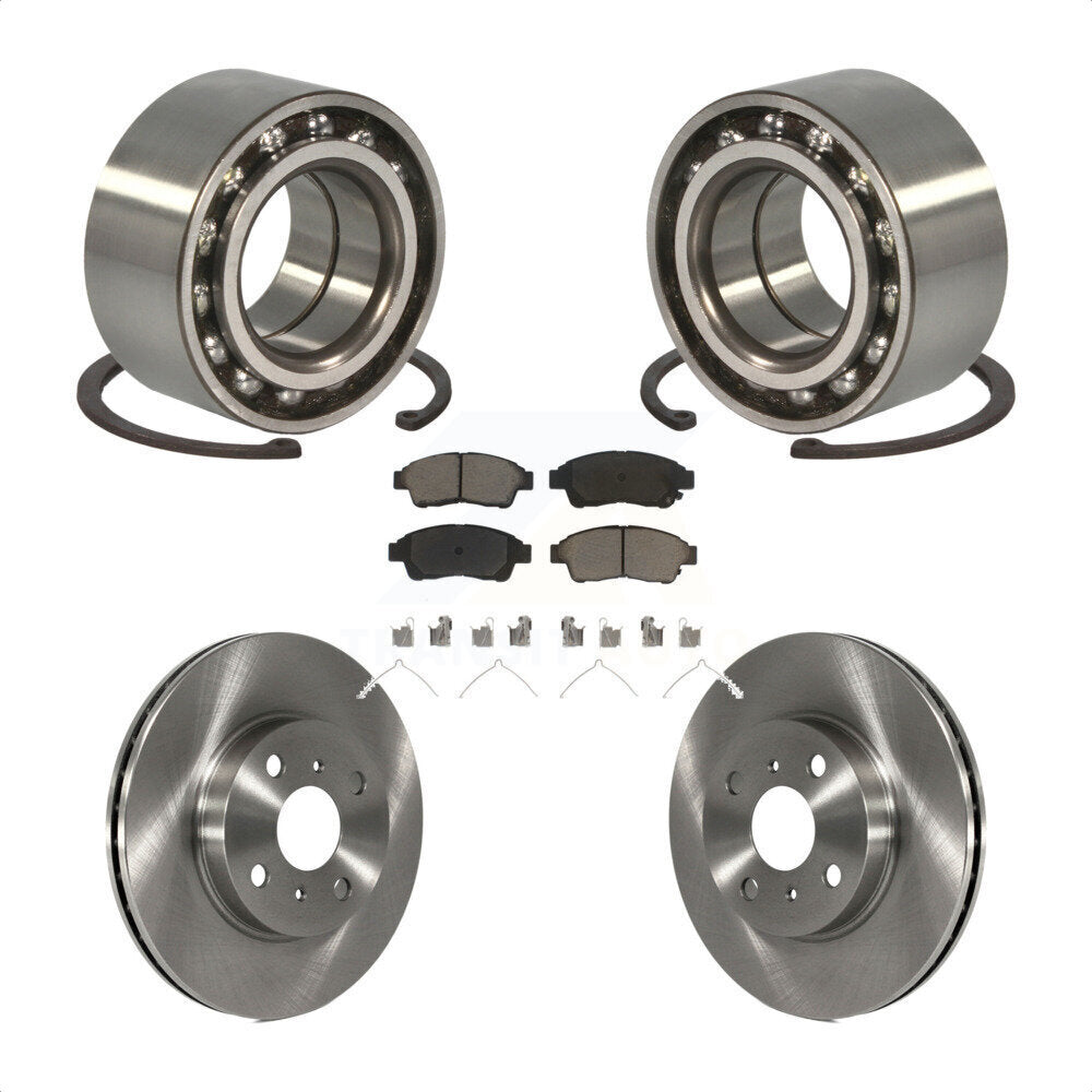 Kit de rotor et de plaquettes de frein pour roulement de roue avant, pour Toyota Corolla Geo Priz 1993 – 1997