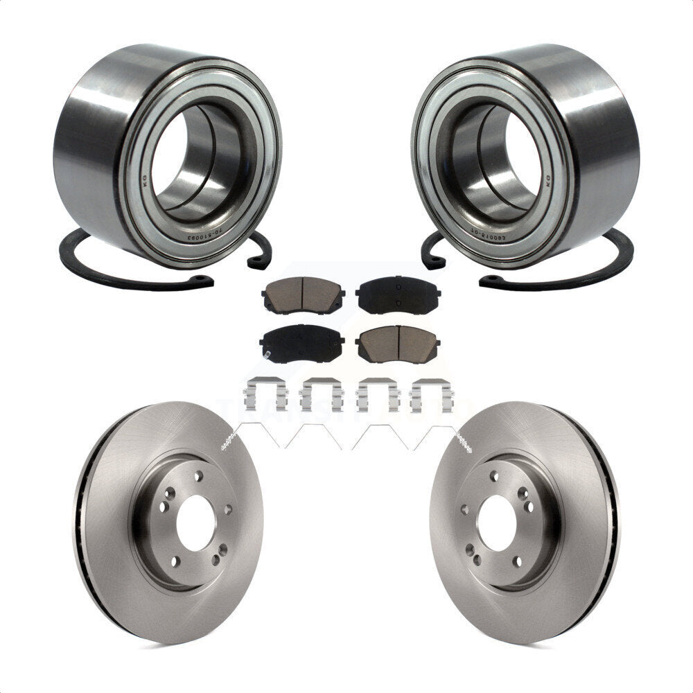 Kit de rotors et plaquettes de frein à disque de roulement de roue avant pour Kia Soul EV 2017 – 2019